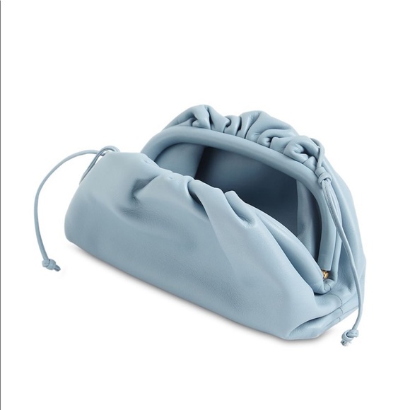 Bottega Veneta light blue small pouch - Picture 2 of 9